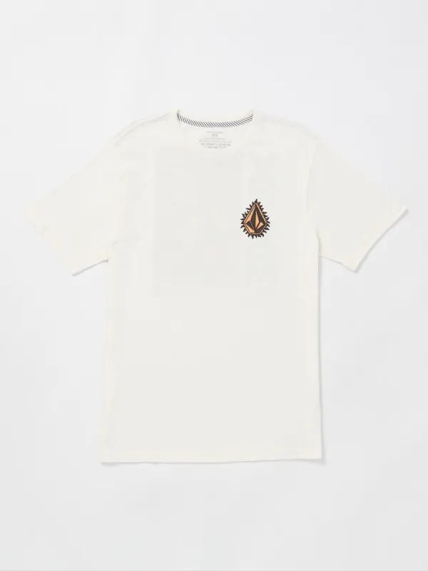 Flamed Short Sleeve Tee - Off White made by Volcom