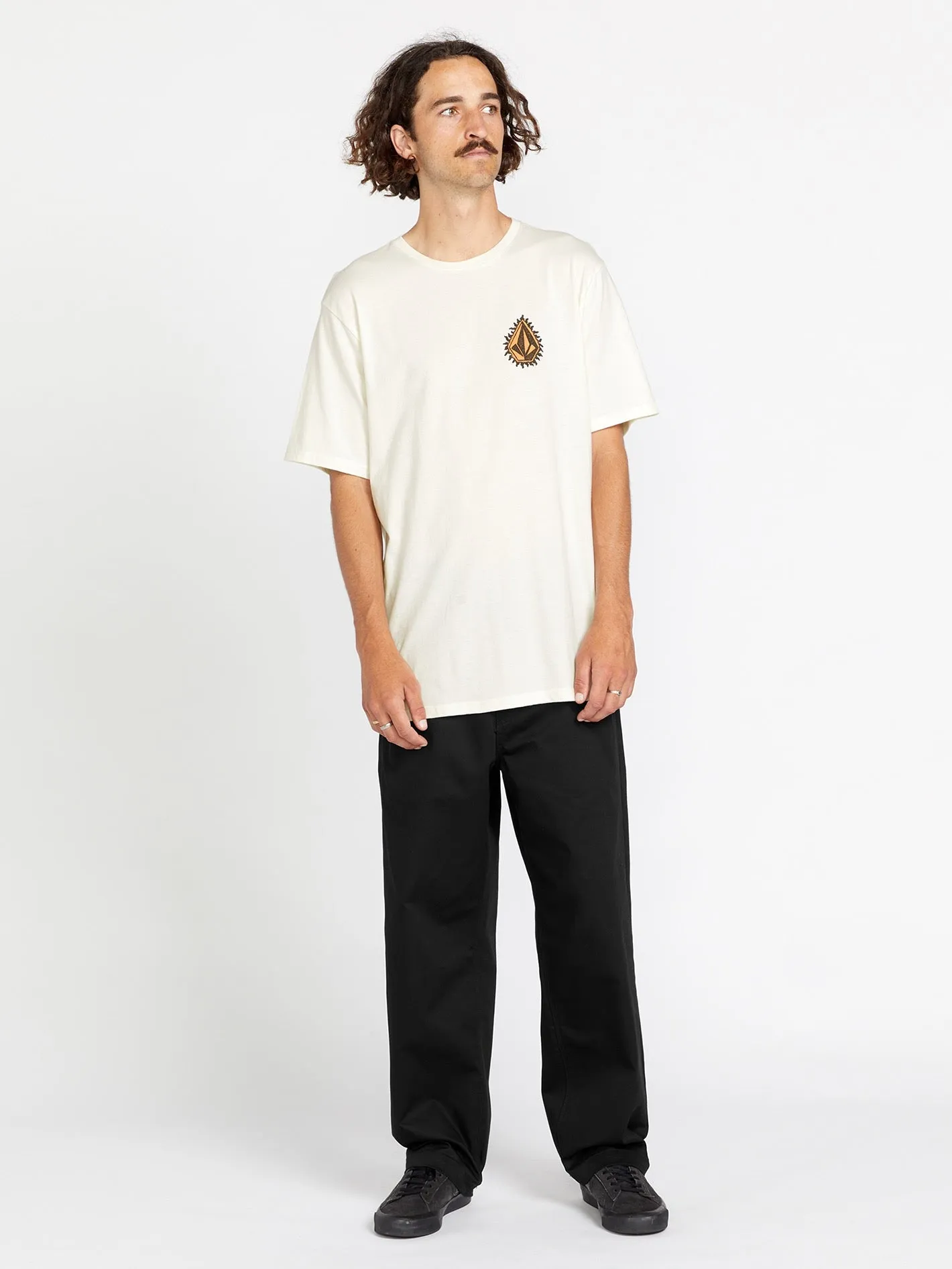 Flamed Short Sleeve Tee - Off White sold by Volcom product image thumbnail 3