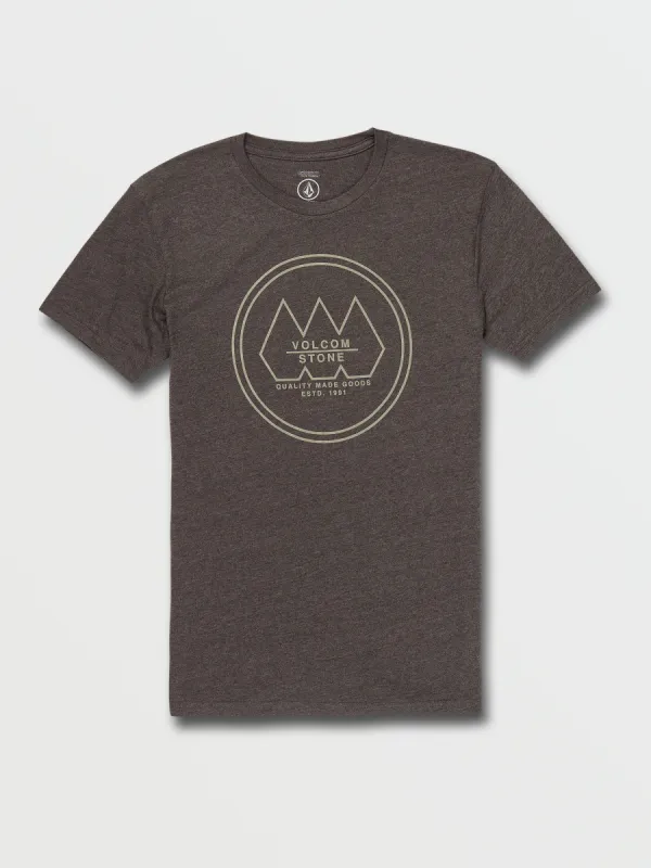 Tristone Short Sleeve Tee - Dark Black Heather sold by Volcom