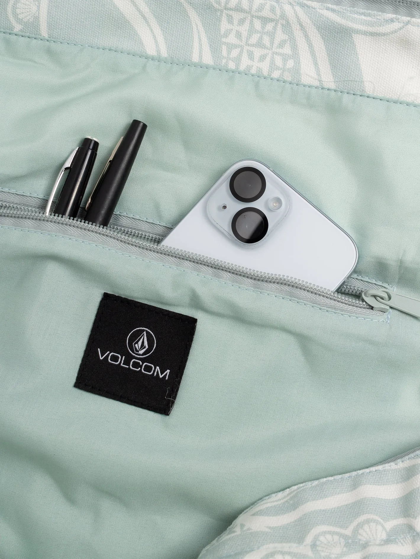 Schoolyard Canvas Tote - Cream sold by Volcom product image thumbnail 3