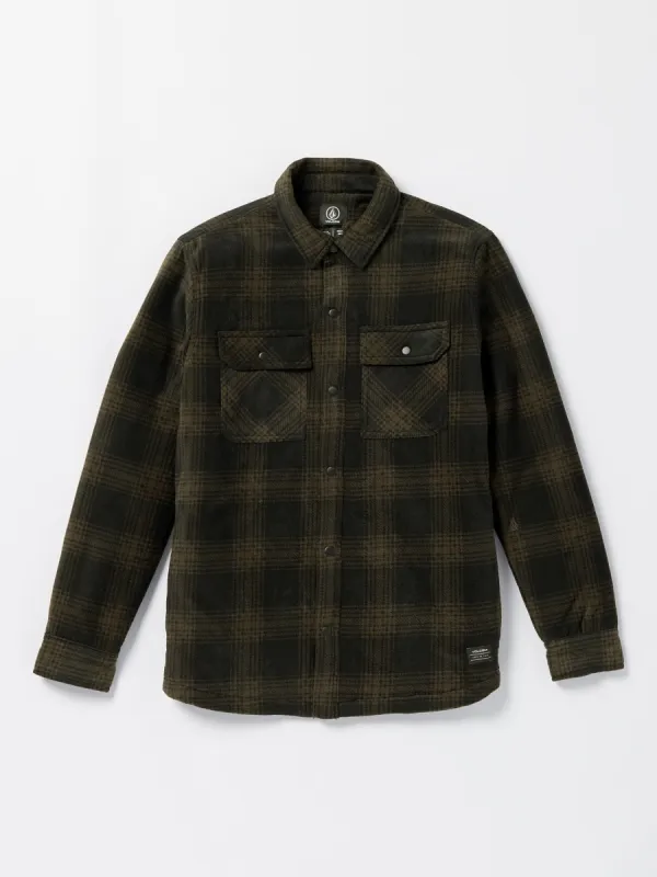 Bowered Fleece Long Sleeve Shirt - Bison sold by Volcom