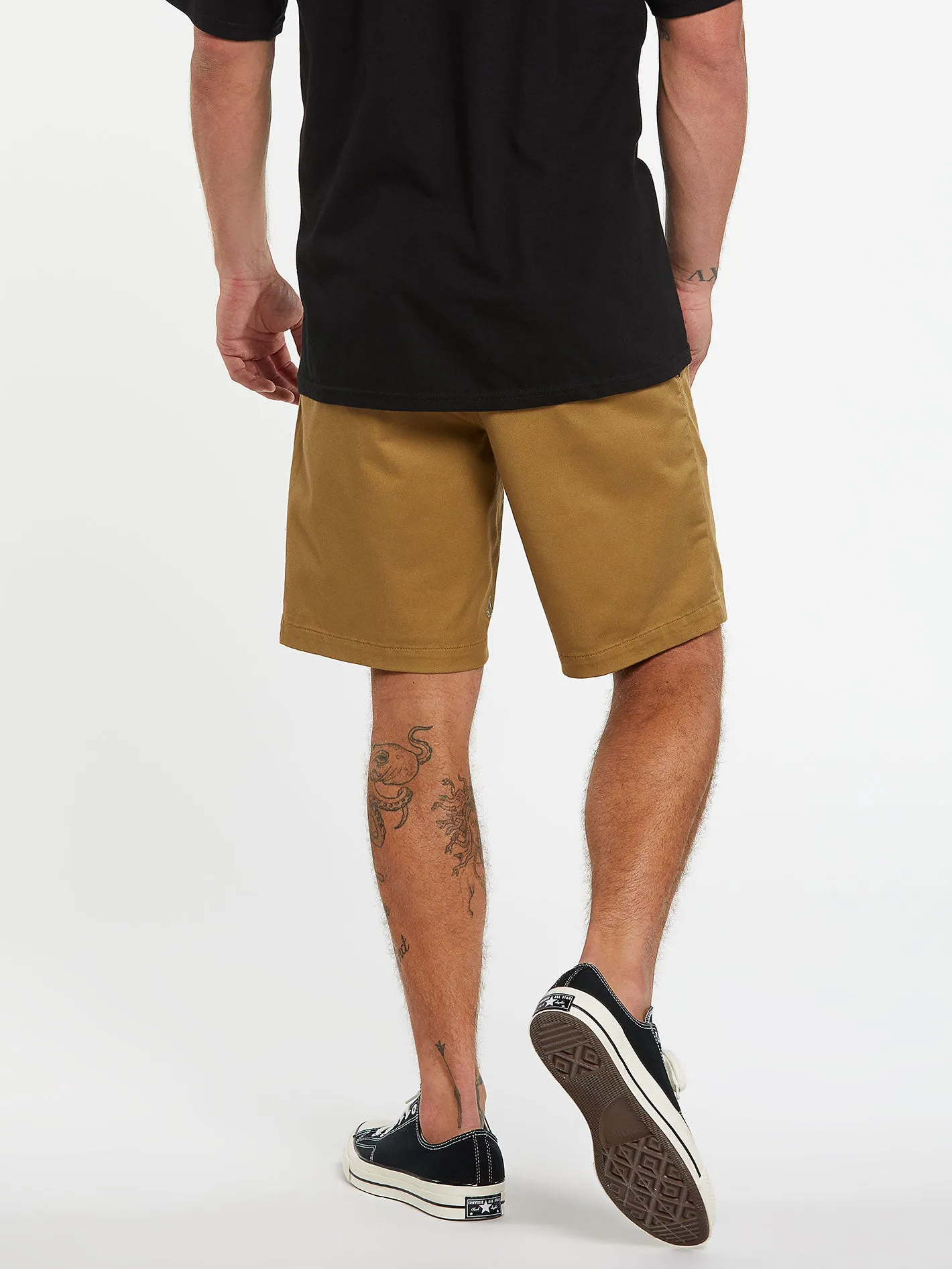 Frickin Elastic Waist Shorts - Dark Khaki sold by Volcom product image thumbnail 5