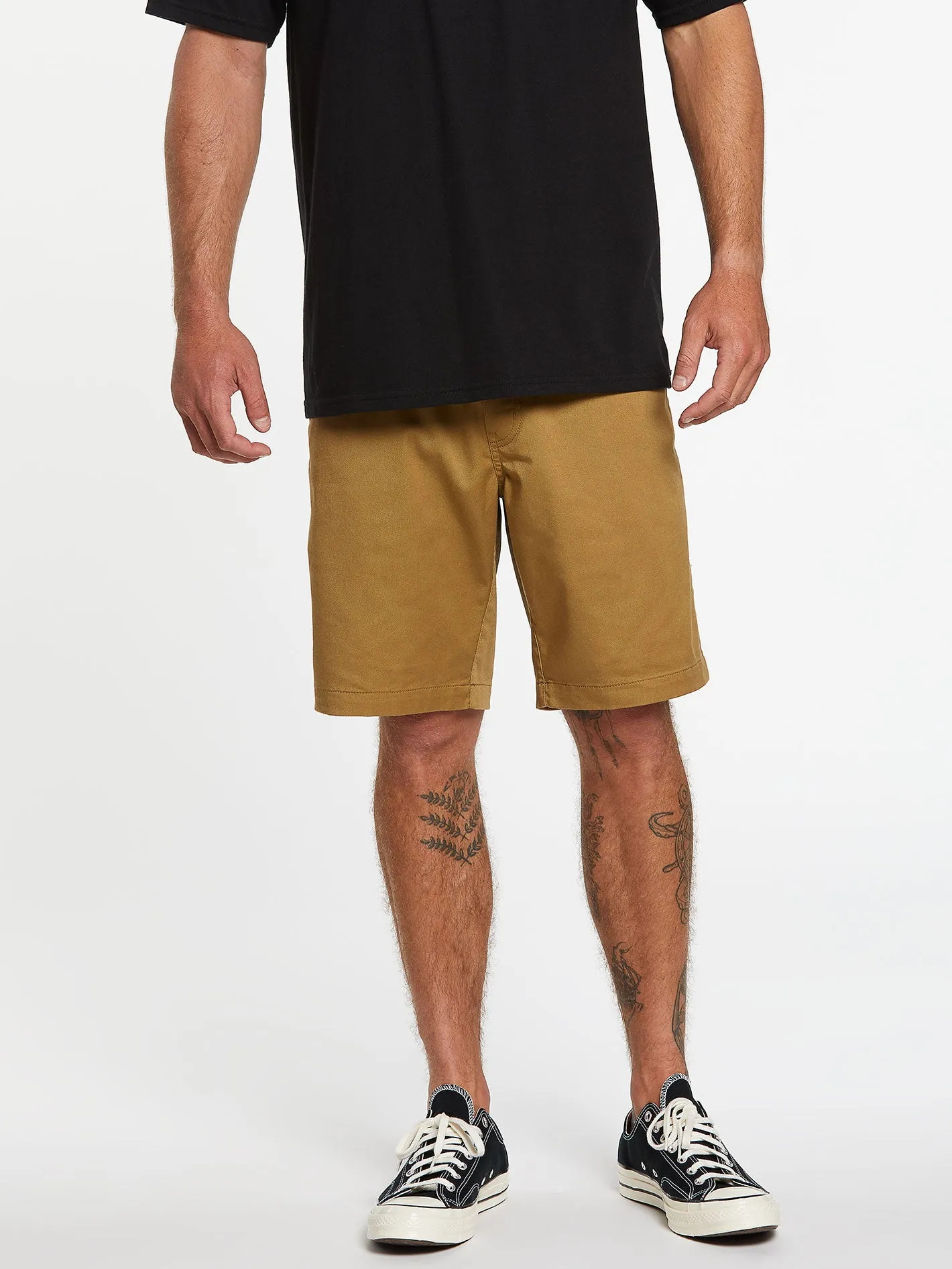 Frickin Elastic Waist Shorts - Dark Khaki sold by Volcom product image thumbnail 4