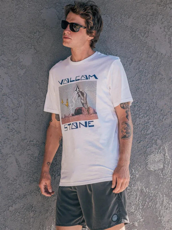 Stone Strike Short Sleeve Tee - White sold by Volcom