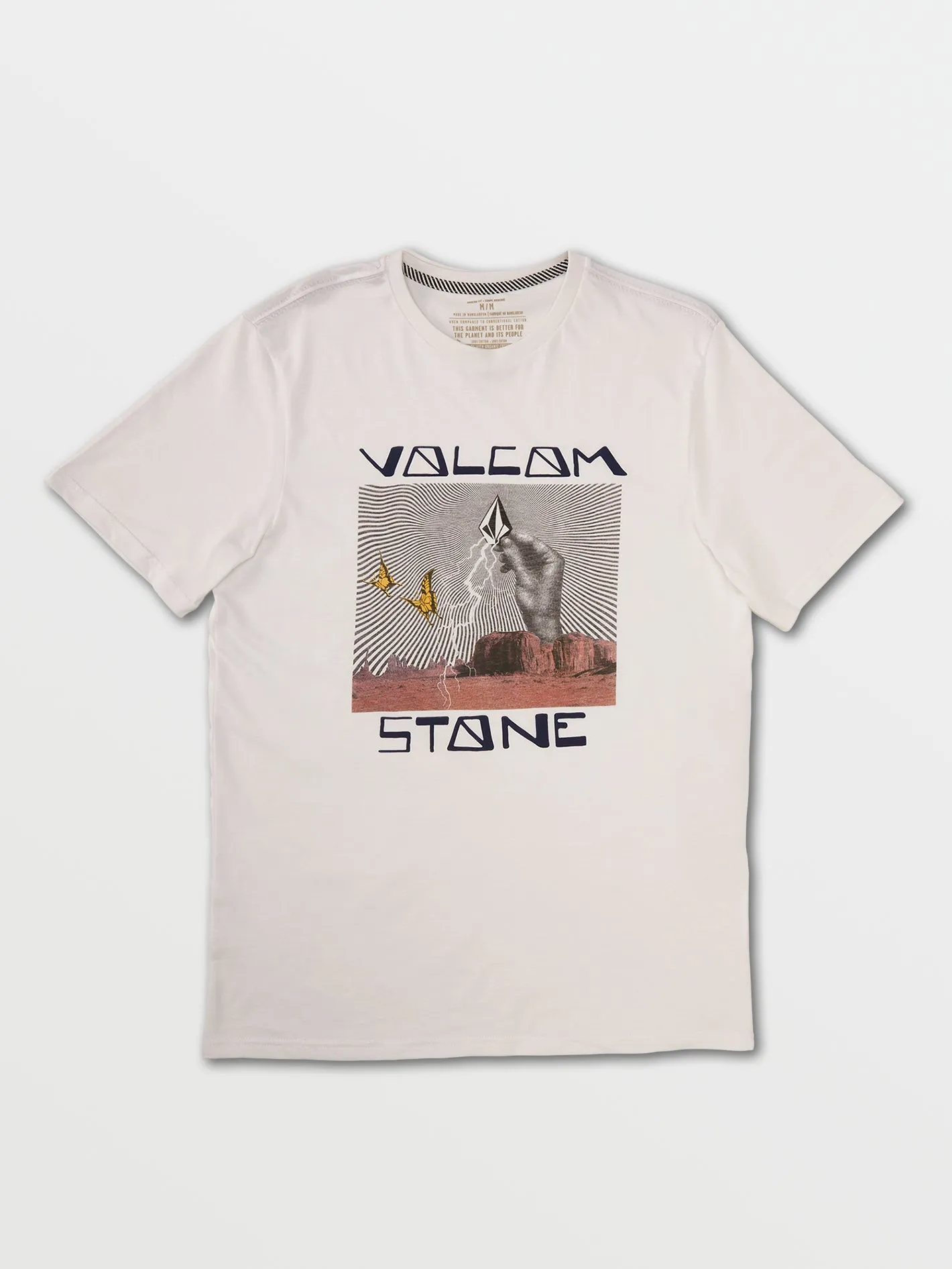 Stone Strike Short Sleeve Tee - White sold by Volcom product image thumbnail 2