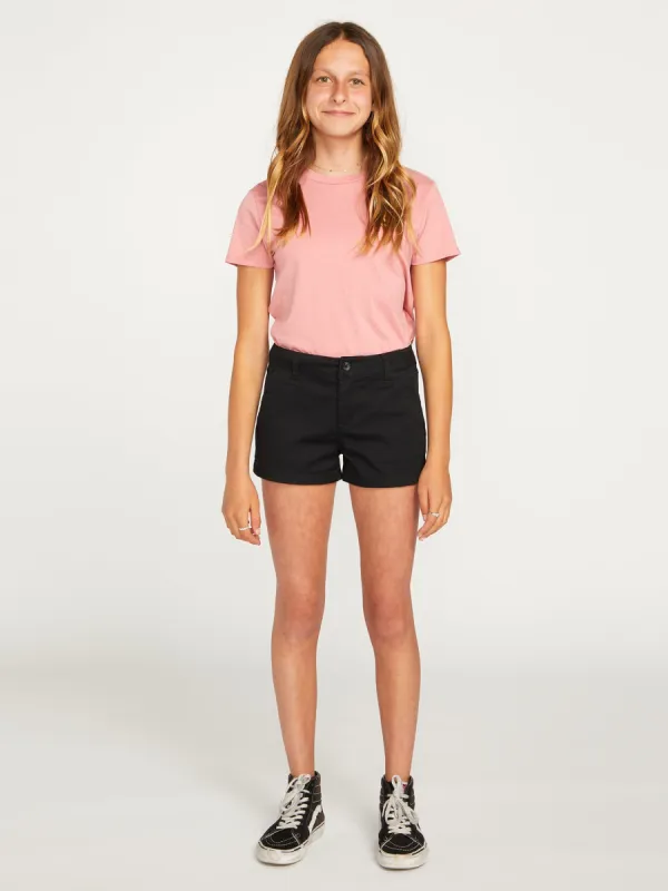 Girls Frochickie Shorts - Black sold by Volcom