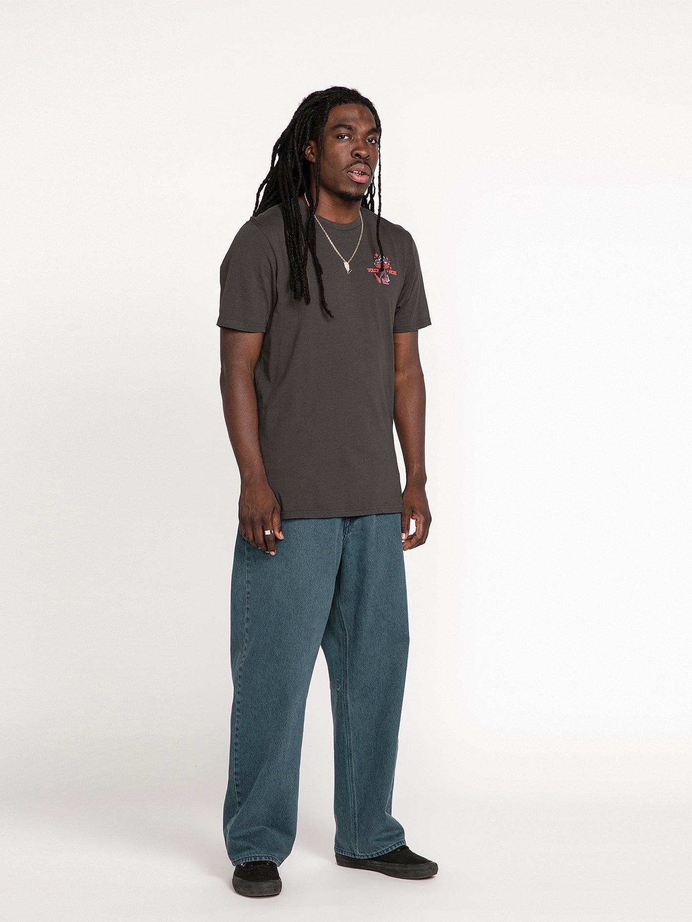 Mr Liberty Farm to Yarn Short Sleeve Tee - Rinsed Black sold by Volcom