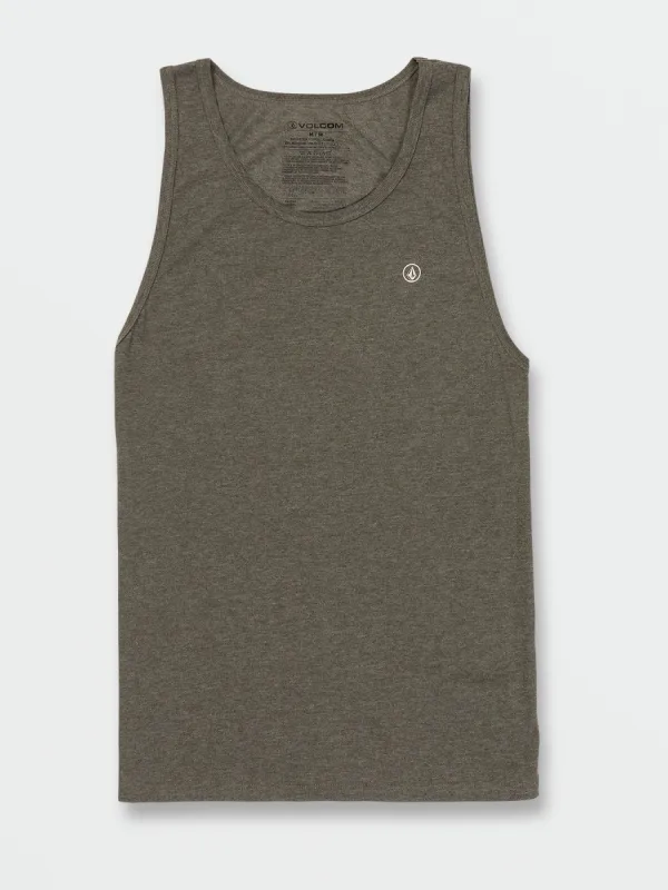 Solid Heather Tank - Martini Olive sold by Volcom
