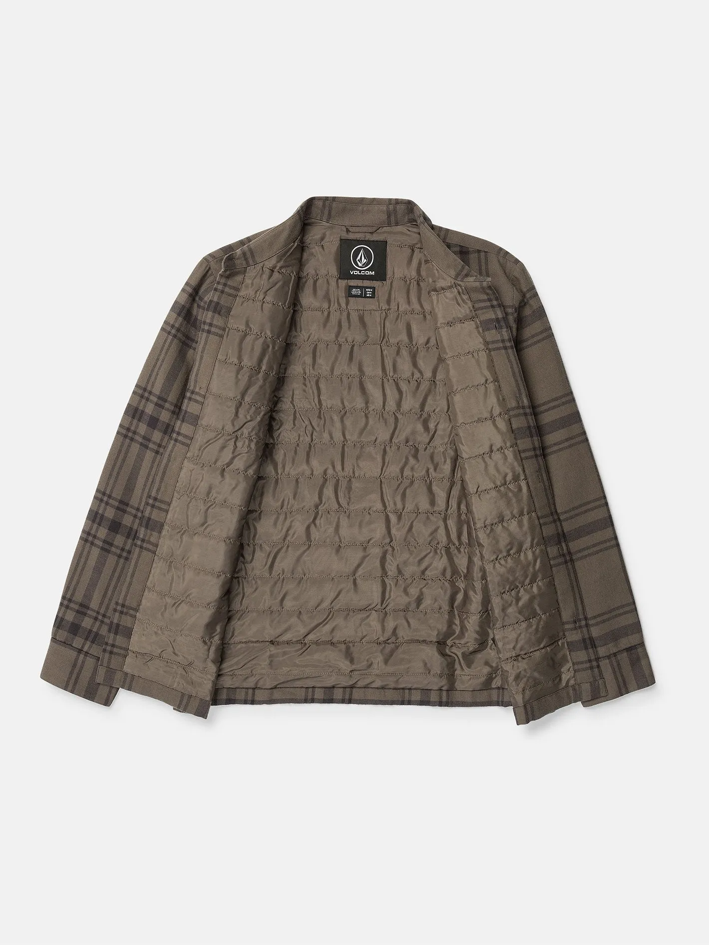 Northport Lined Long Sleeve Flannel - Mushroom sold by Volcom product image thumbnail 3