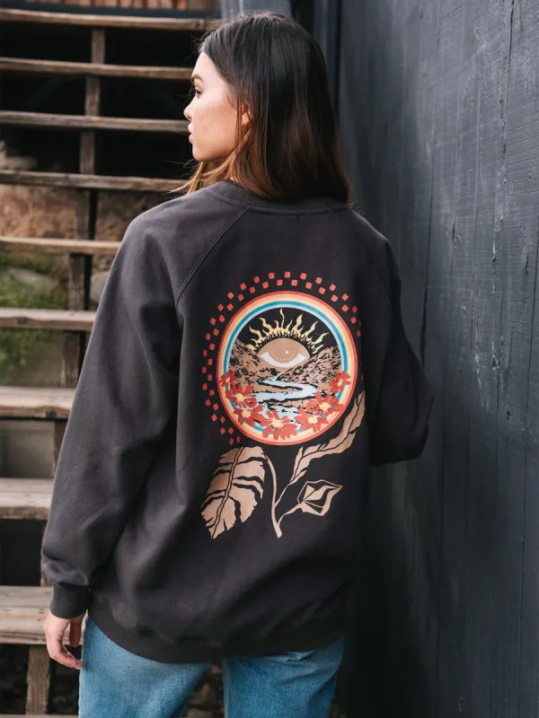 Stone Magic Boyfriend Crew Sweatshirt - Vintage Black sold by Volcom