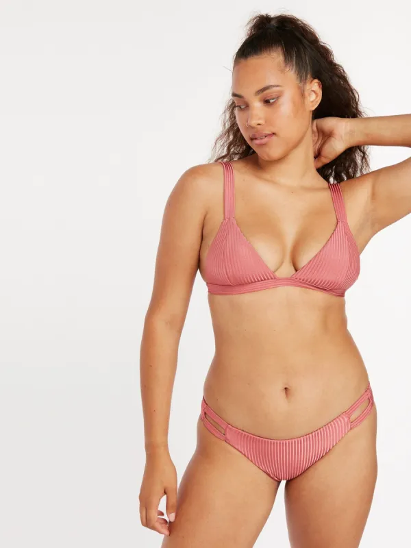 Simply Rib Triangle Bikini Top - Dusty Rose sold by Volcom