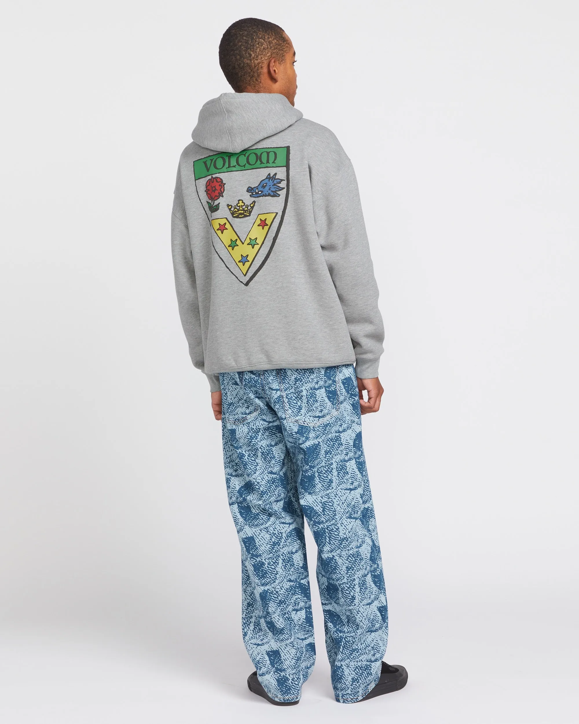 Fergadelic Pullover Hoodie - Heather Grey sold by Volcom product image thumbnail 5