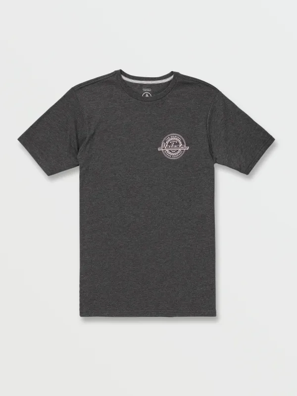 Initial Short Sleeve Tee - Dark Black Heather sold by Volcom