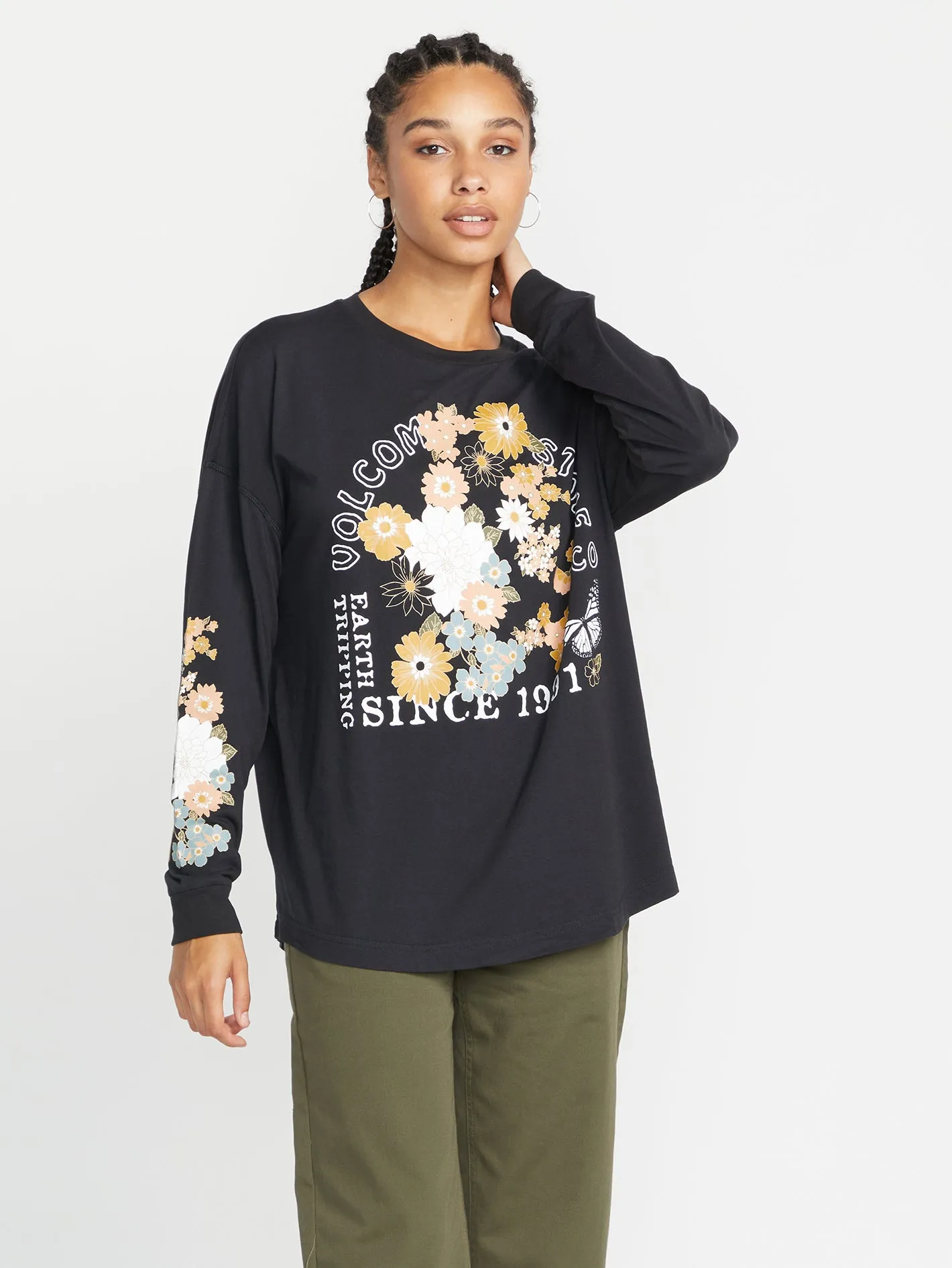 Werkin Doubles Long Sleeve Shirt - Black sold by Volcom
