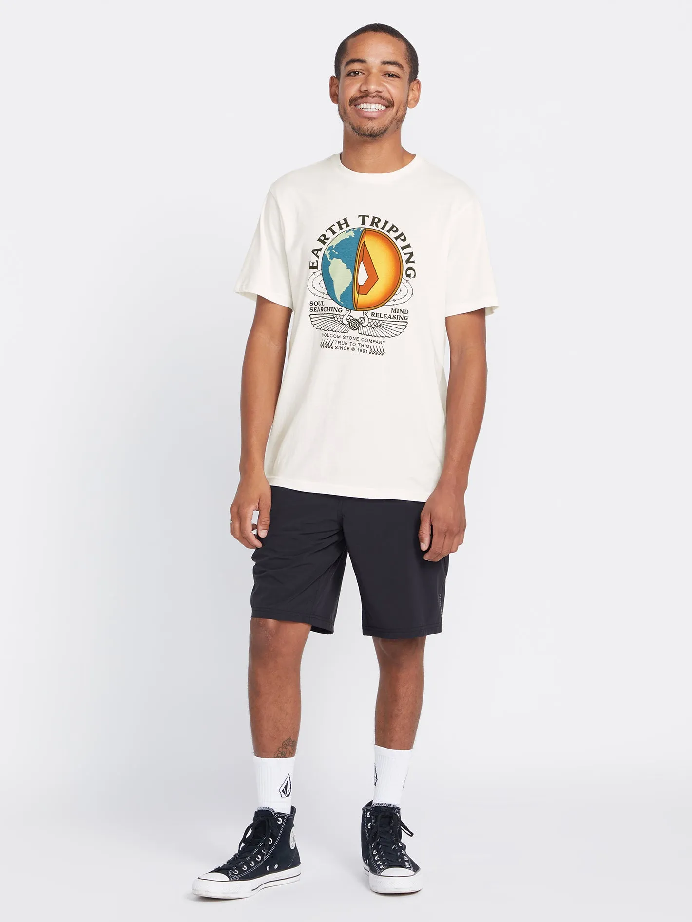 Farm to Yarn Section Short Sleeve Tee - Off White sold by Volcom product image thumbnail 5