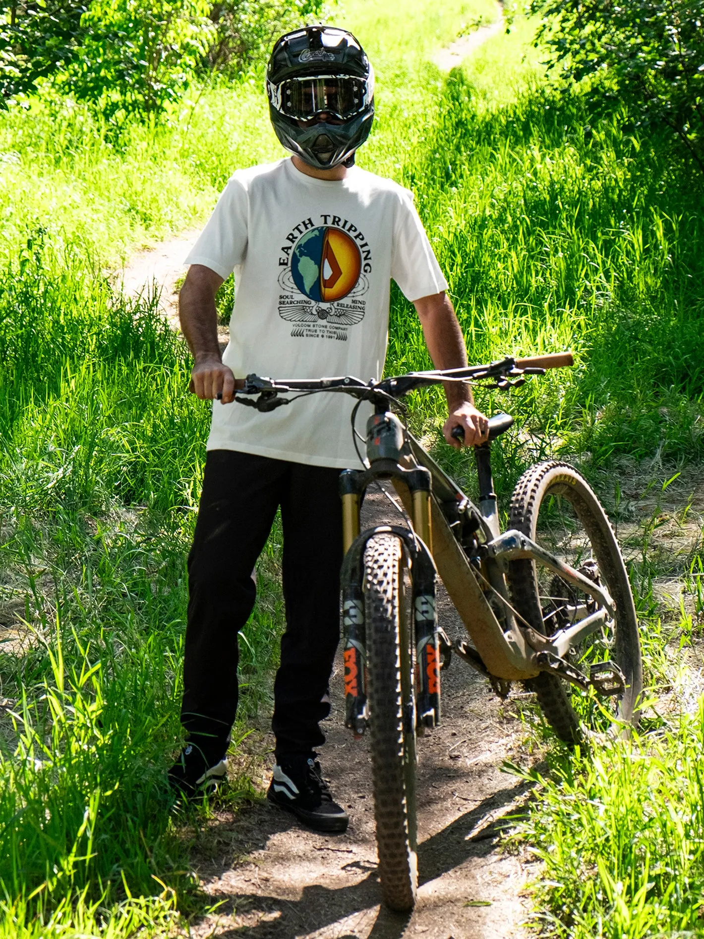 Farm to Yarn Section Short Sleeve Tee - Off White sold by Volcom