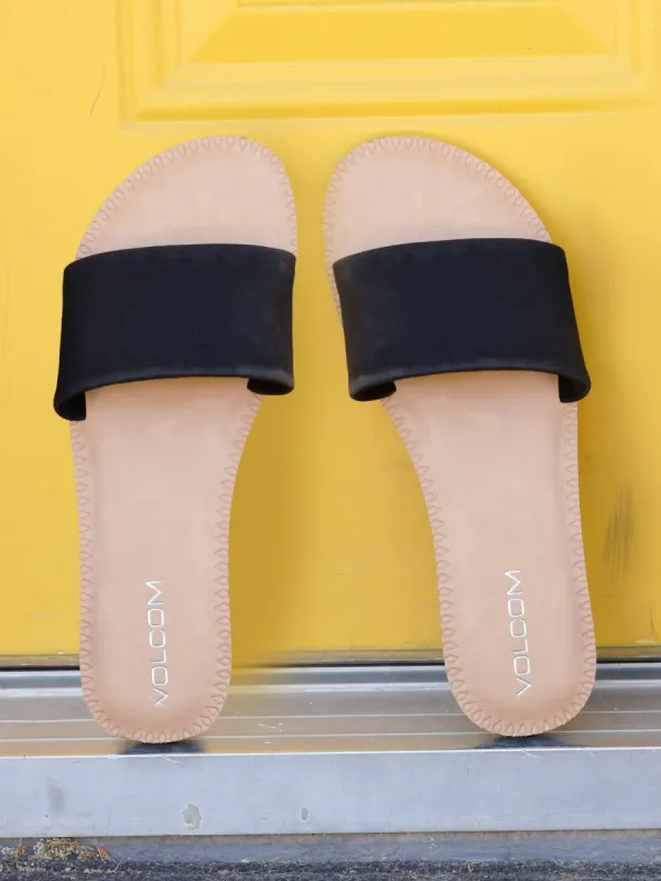 Simple Slide Sandals - Black sold by Volcom