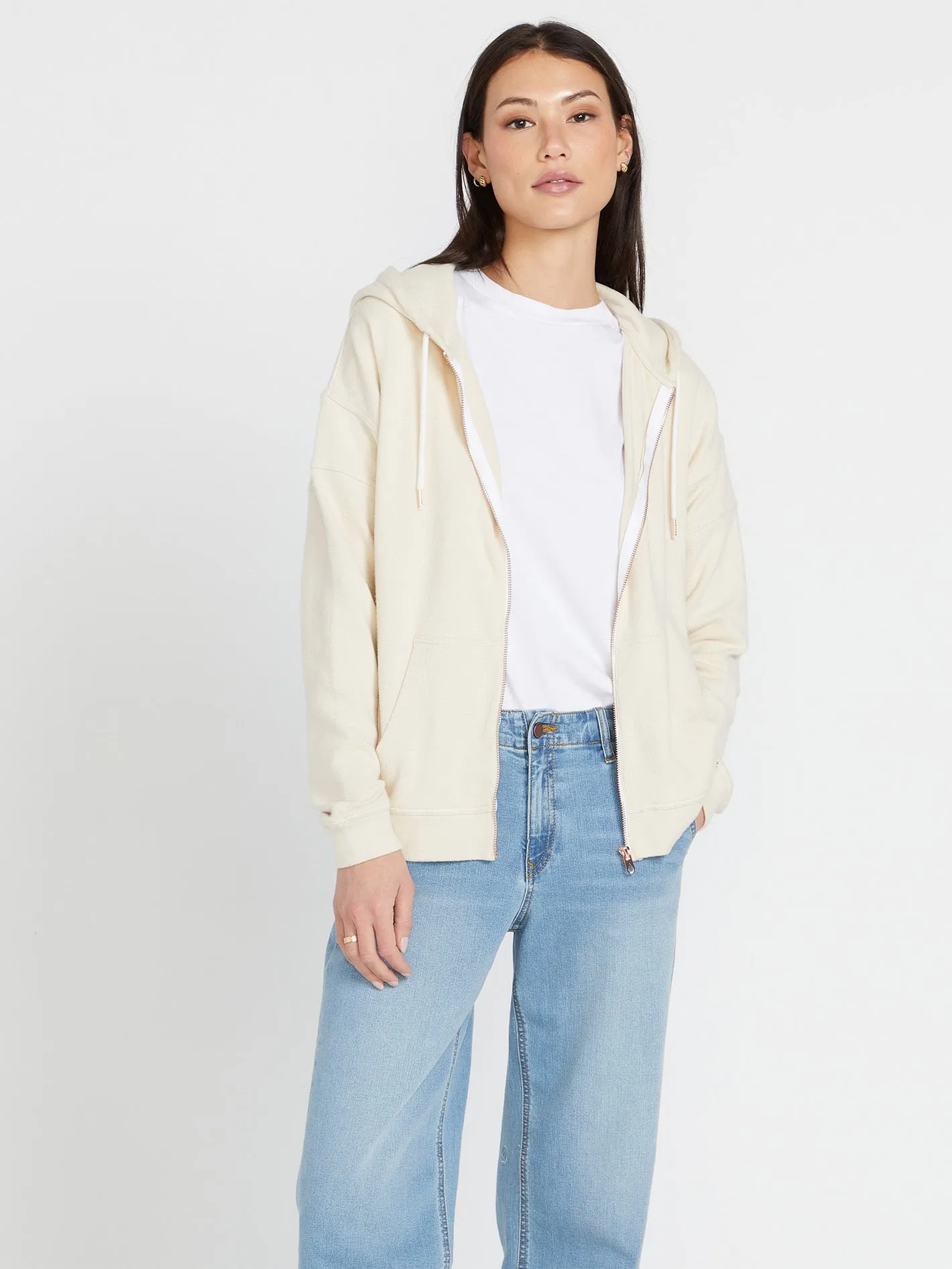 Lived in Lounge Zip Jacket - Cream sold by Volcom product image thumbnail 4