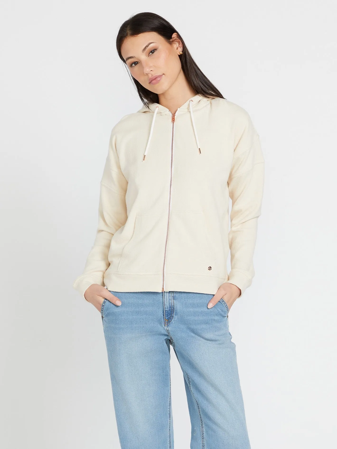 Lived in Lounge Zip Jacket - Cream sold by Volcom product image thumbnail 2