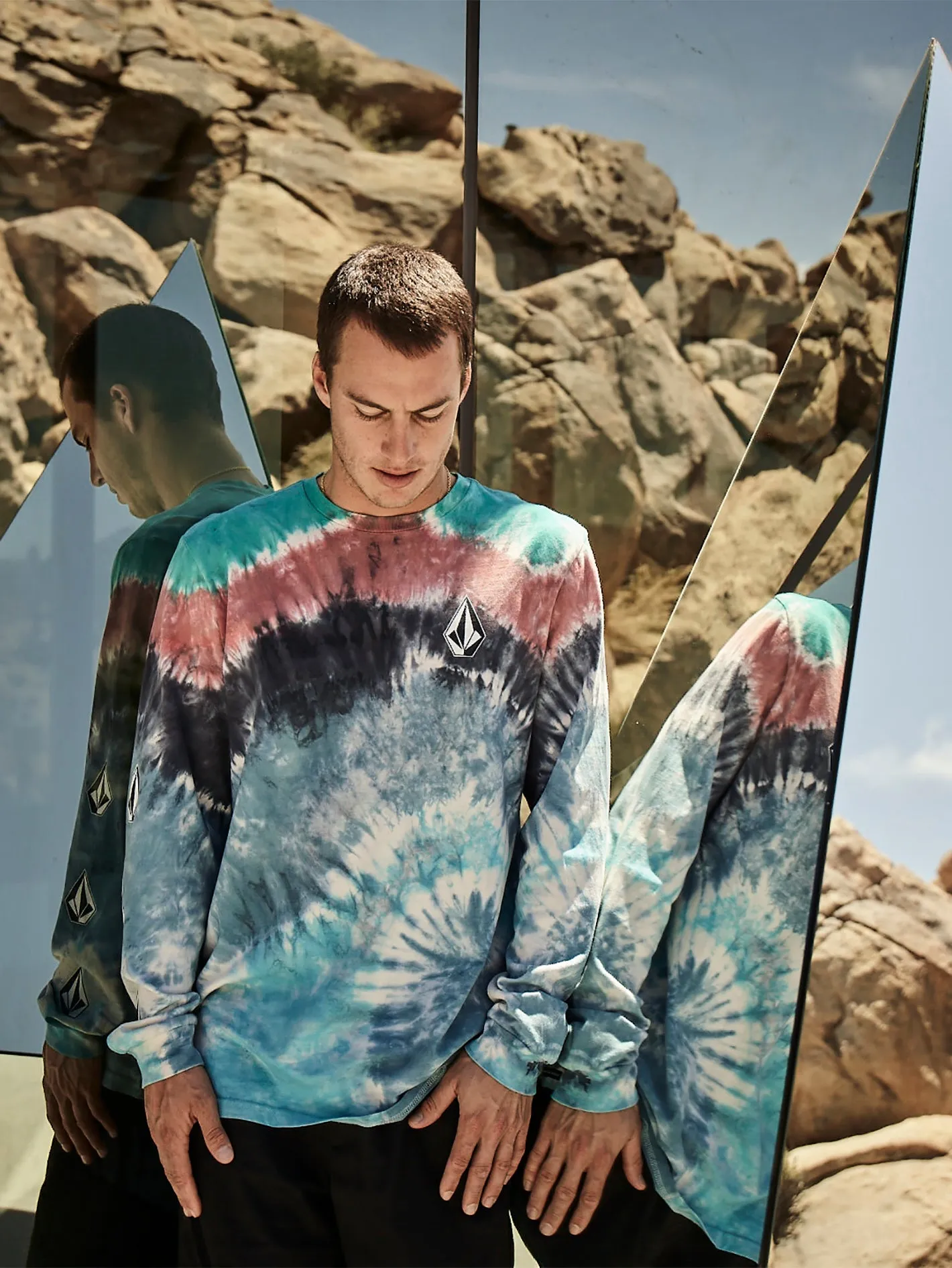 Iconic Stone Dye Long Sleeve Tee - Tie Dye sold by Volcom product image thumbnail 2