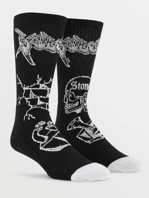 About Time Socks  - Black sold by Volcom