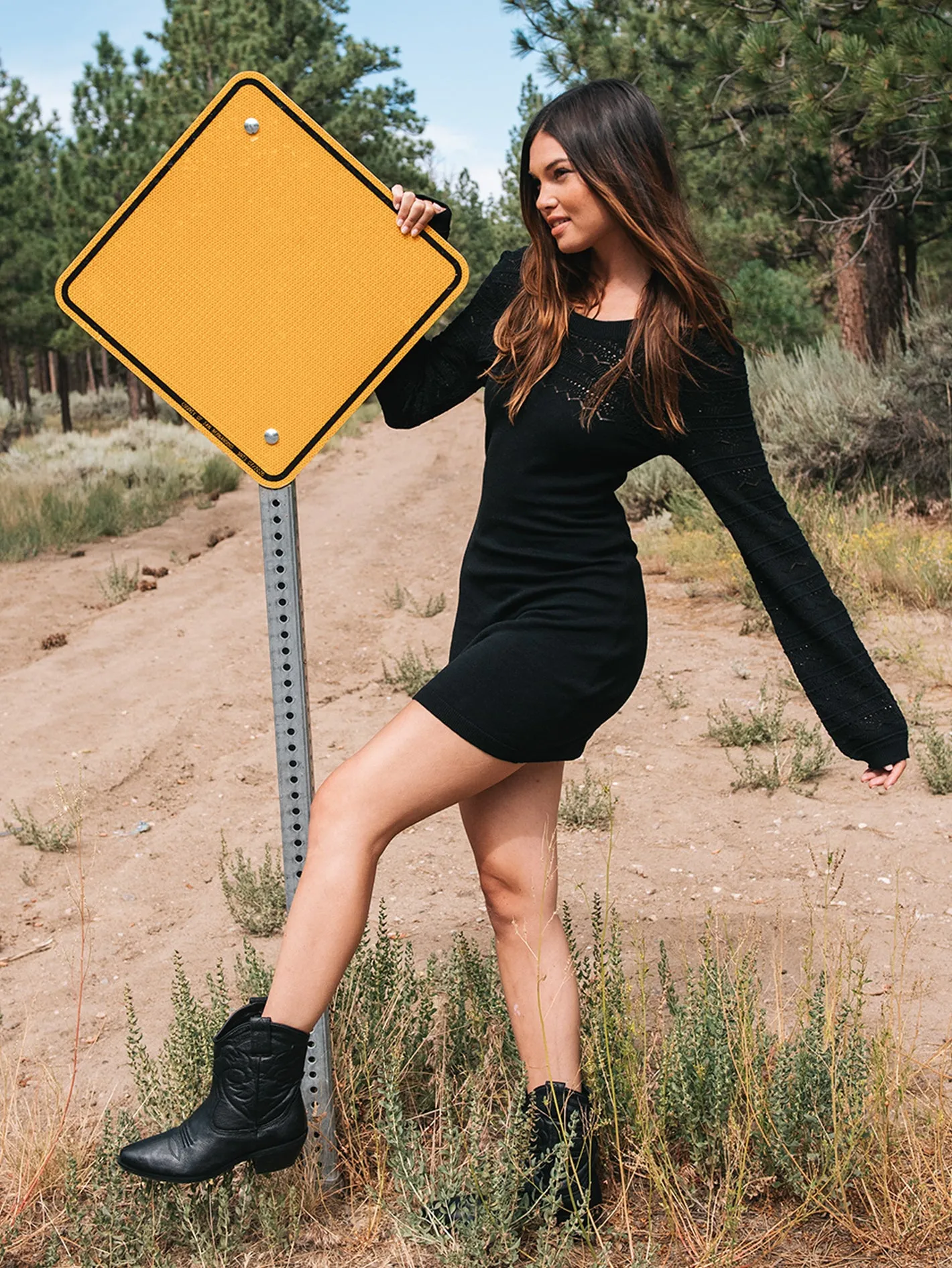 Cozy Babe Sweater Dress - Black sold by Volcom