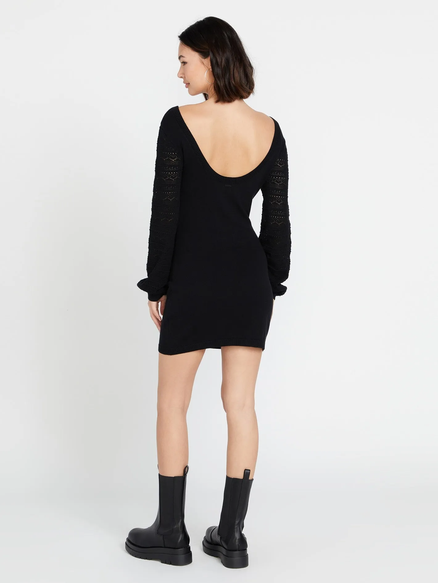 Cozy Babe Sweater Dress - Black sold by Volcom product image thumbnail 4