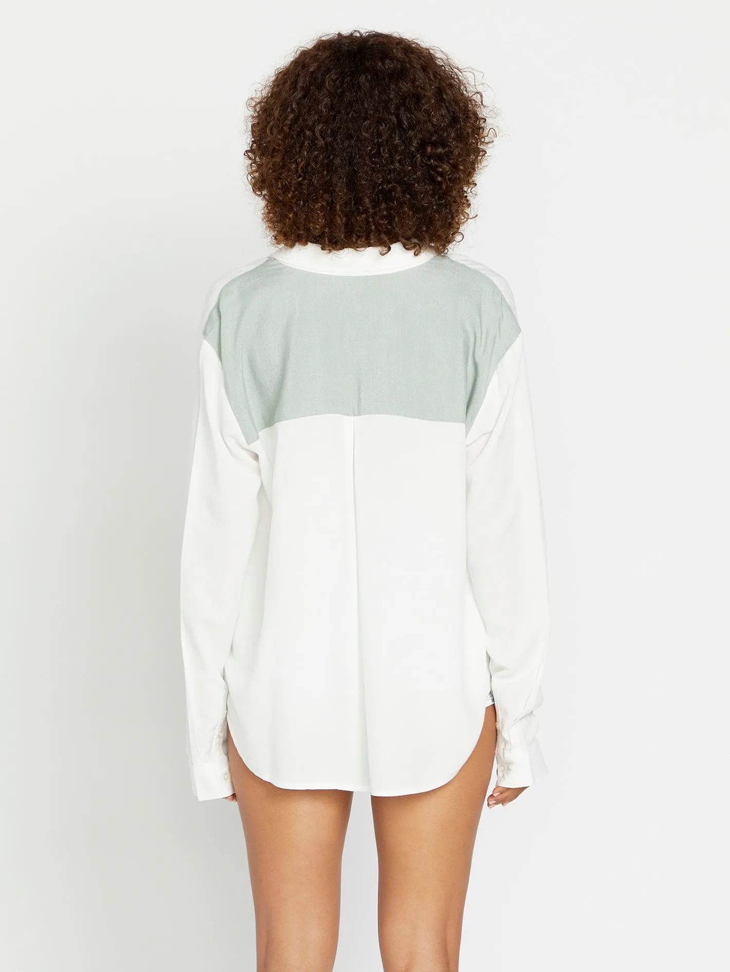 Coco Ho Yoked Shirt - Star White sold by Volcom product image thumbnail 4