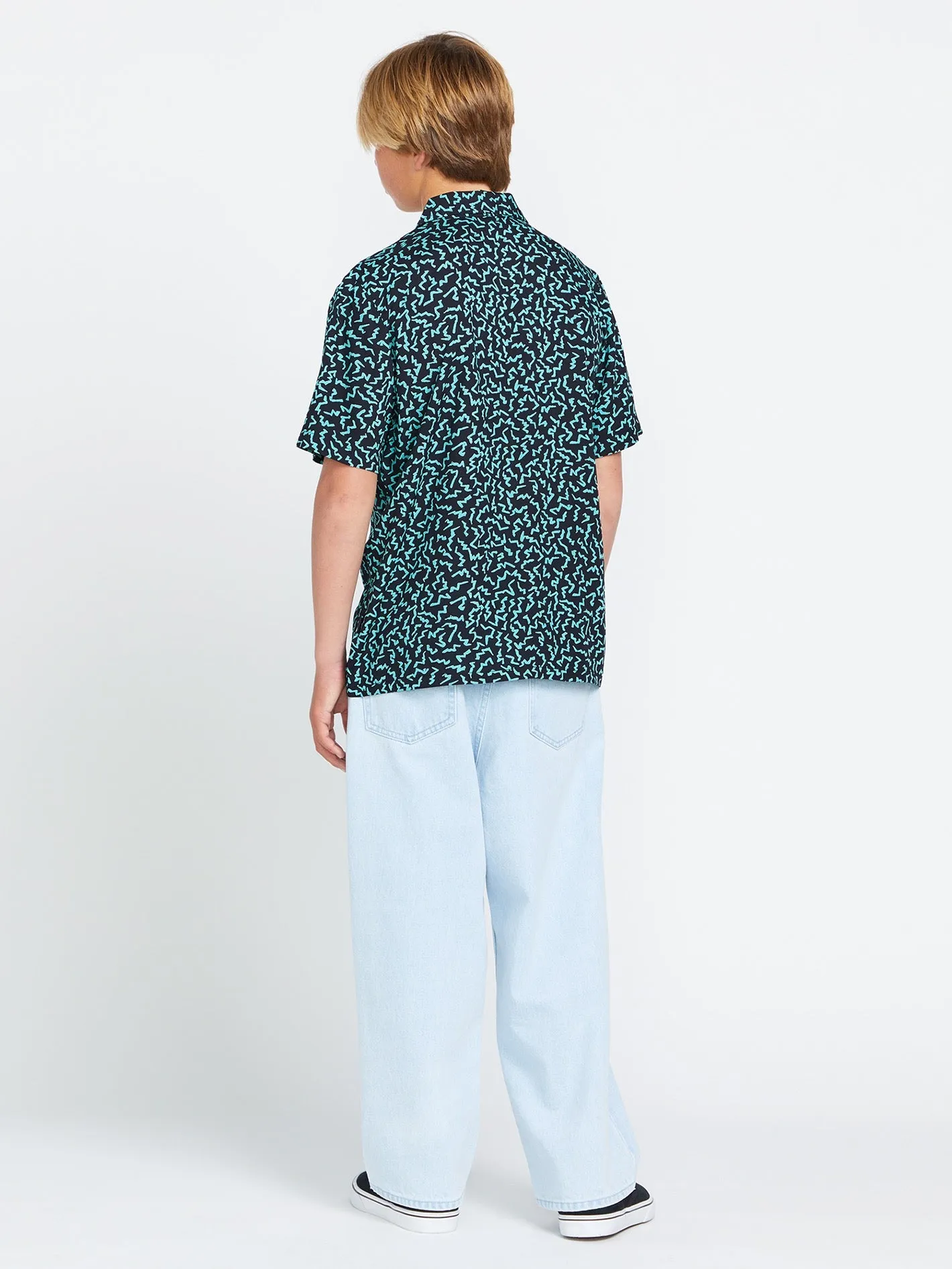 Big Boys Asphalt Beach Short Sleeve Shirt - Black sold by Volcom product image thumbnail 2