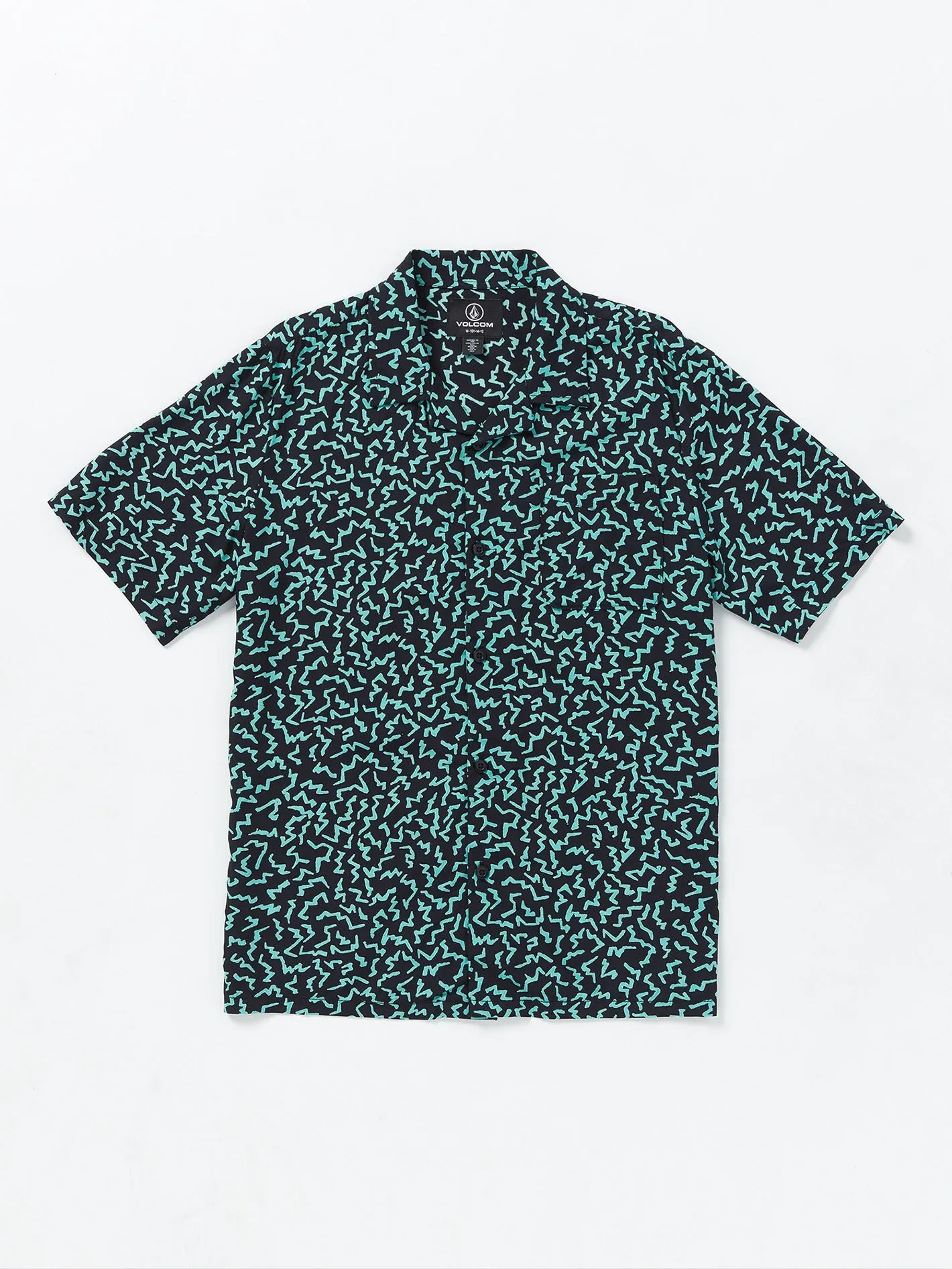 Big Boys Asphalt Beach Short Sleeve Shirt - Black sold by Volcom product image thumbnail 3