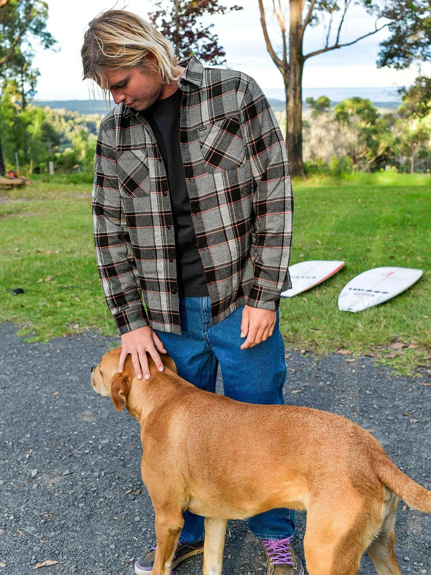 Brickstone Lined Flannel Long Sleeve Shirt - Dirty White sold by Volcom