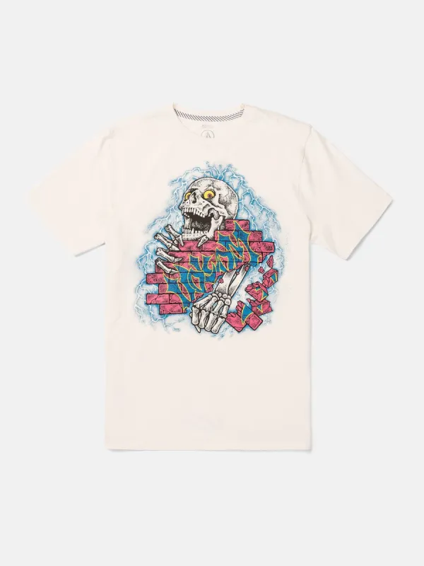 Wall Puncher Short Sleeve Tee - Off White sold by Volcom
