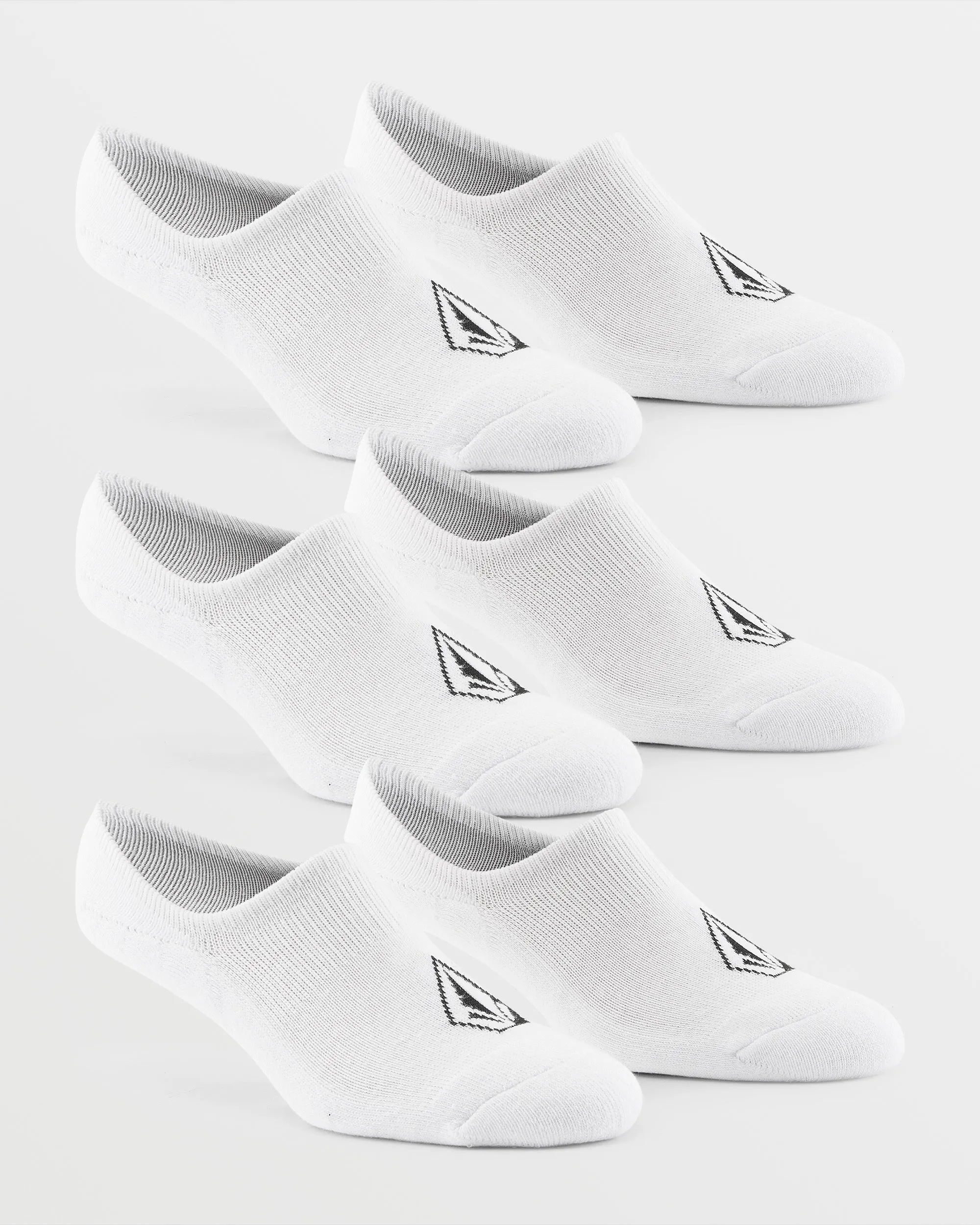 Stones No Show Socks 3pk - White sold by Volcom product image thumbnail 2