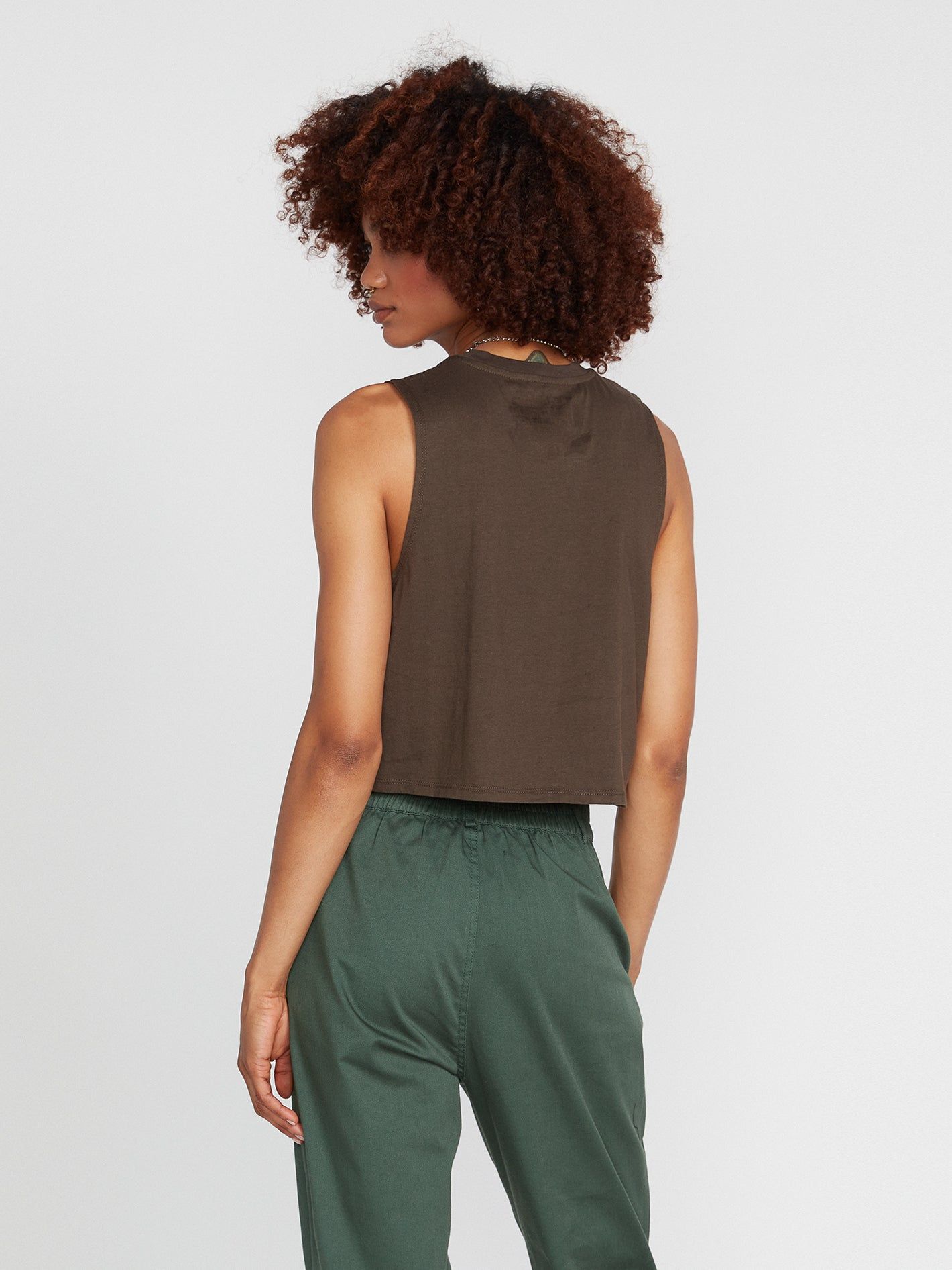 Stone Hour Crop Tank - Espresso sold by Volcom product image thumbnail 3