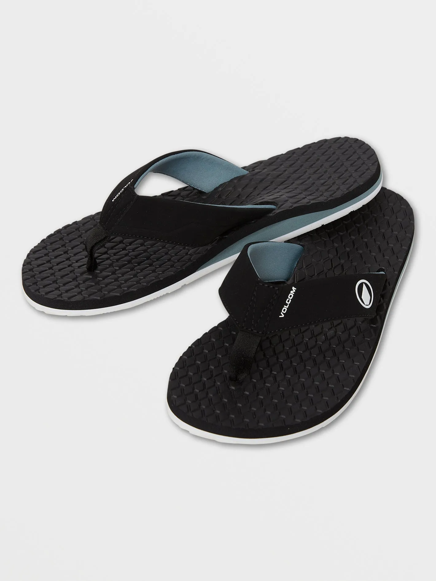 Eco Recliner 2 Sandals - Grey Blue sold by Volcom