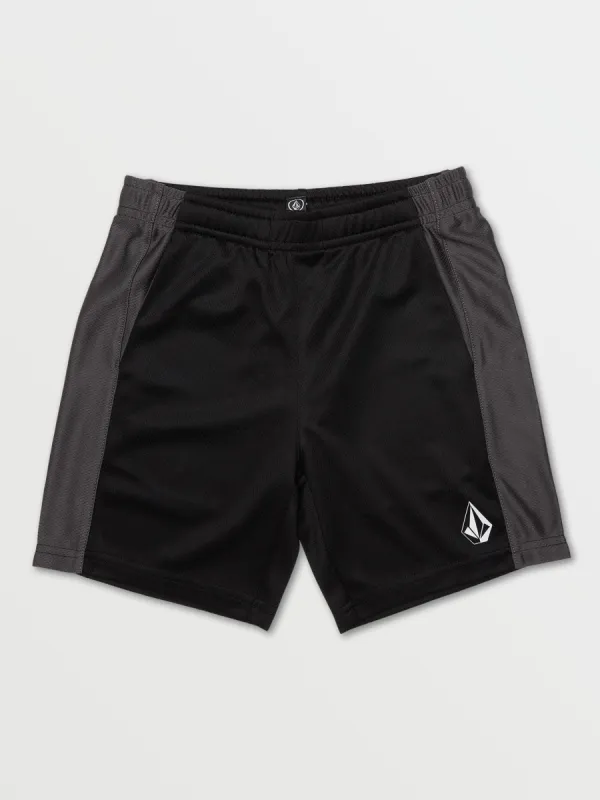 Little Boys Cawloon Mesh Elastic Waist Short - Black sold by Volcom