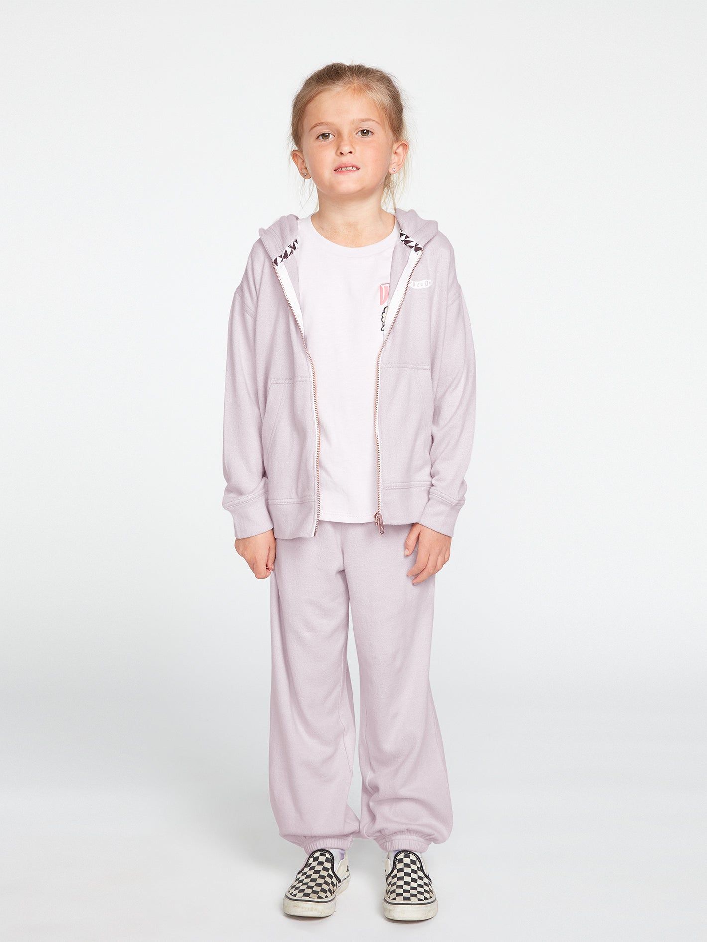 Girls Lived In Lounge Zip Fleece - Lavender sold by Volcom product image thumbnail 3
