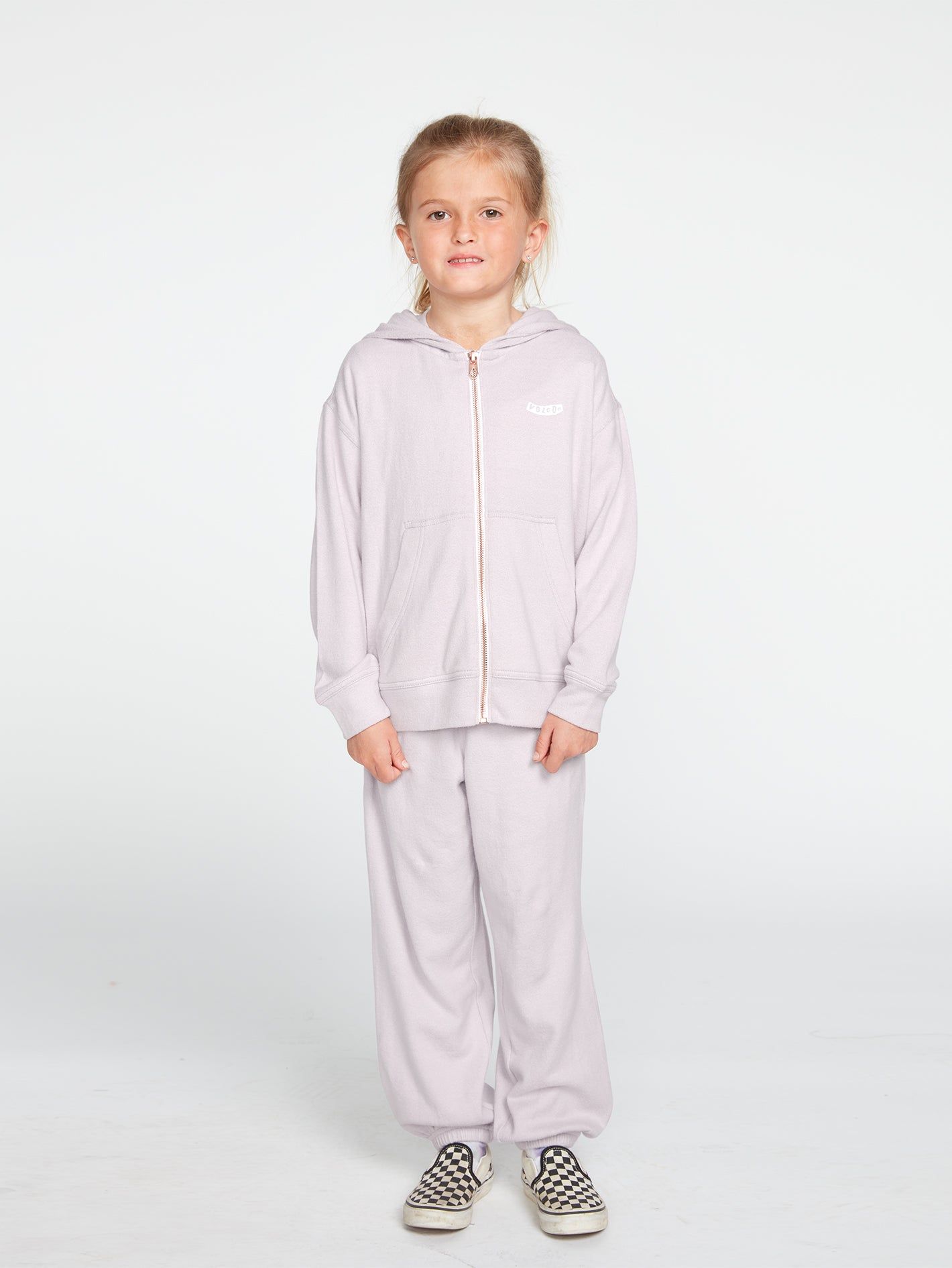 Girls Lived In Lounge Zip Fleece - Lavender sold by Volcom