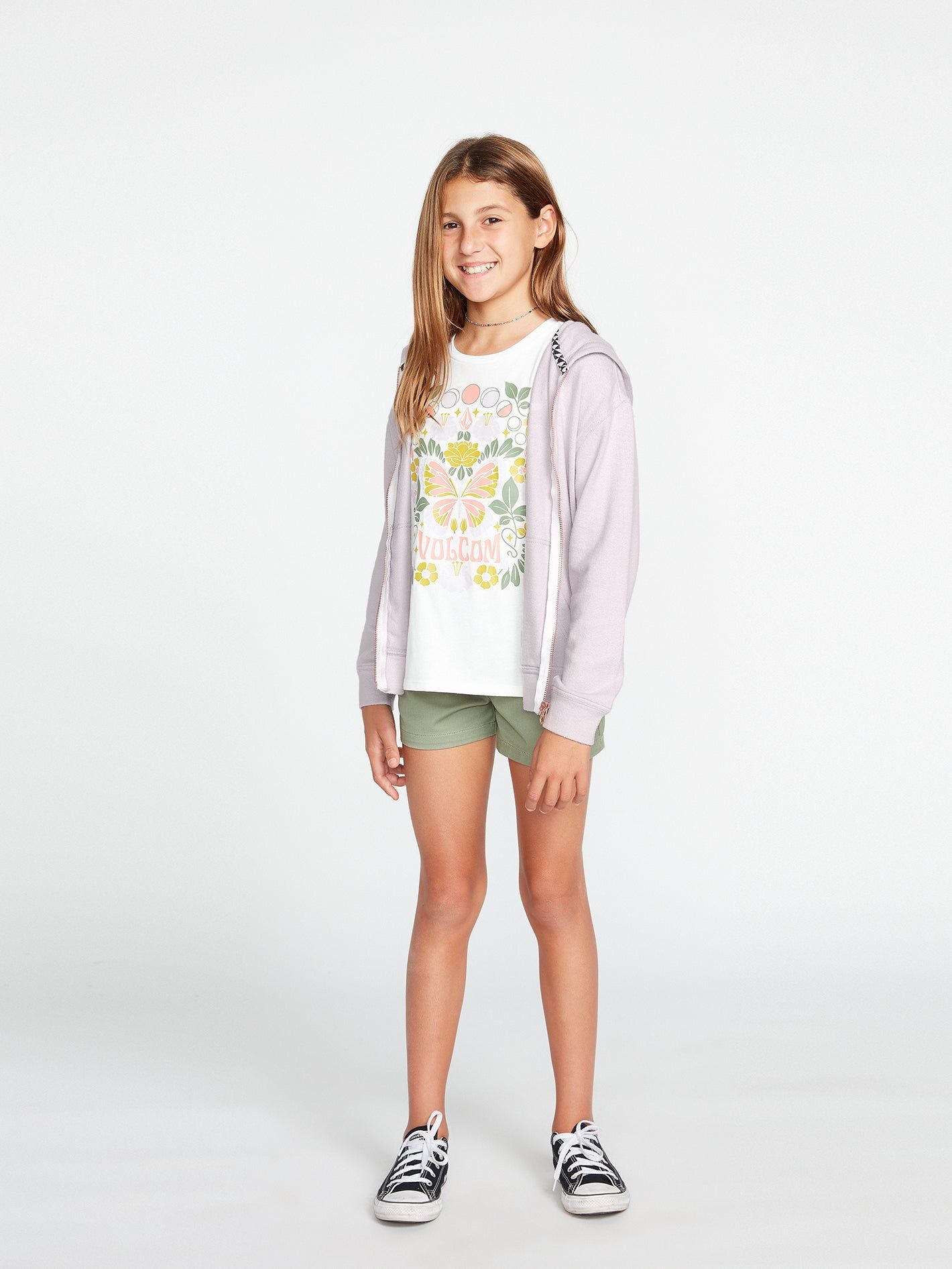 Girls Lived In Lounge Zip Fleece - Lavender sold by Volcom product image thumbnail 5