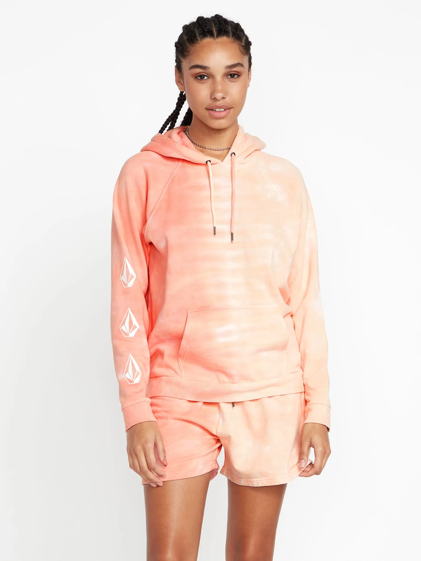 Iconic Stone Hoodie - Dark Coral sold by Volcom product image thumbnail 2
