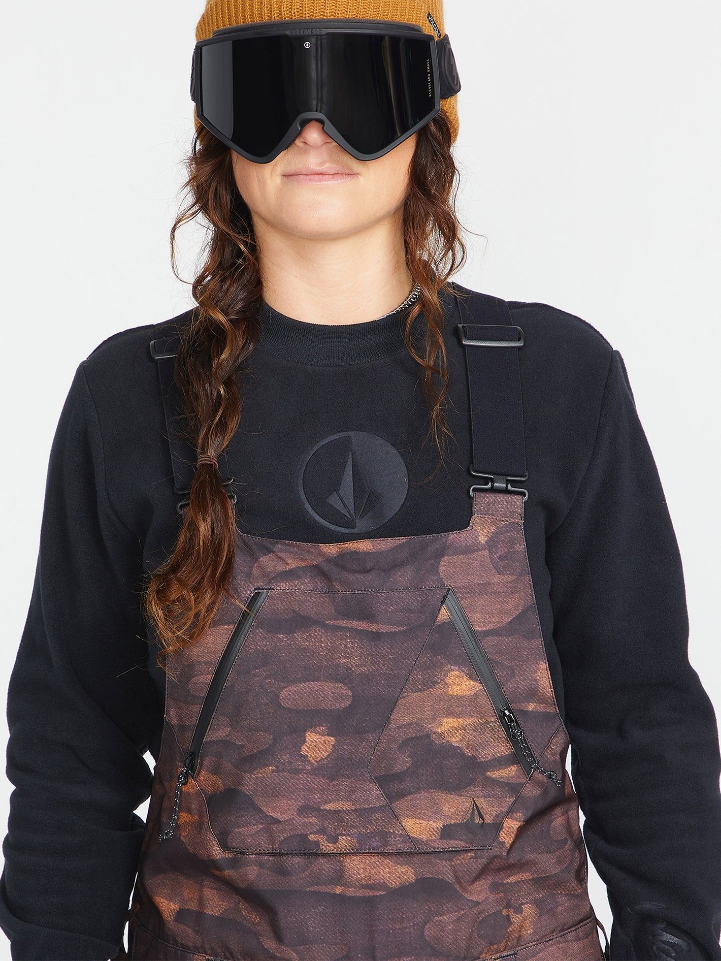 Womens Elm Stretch Gore Bib Overall - Dusk Camo (2022) sold by Volcom product image thumbnail 4