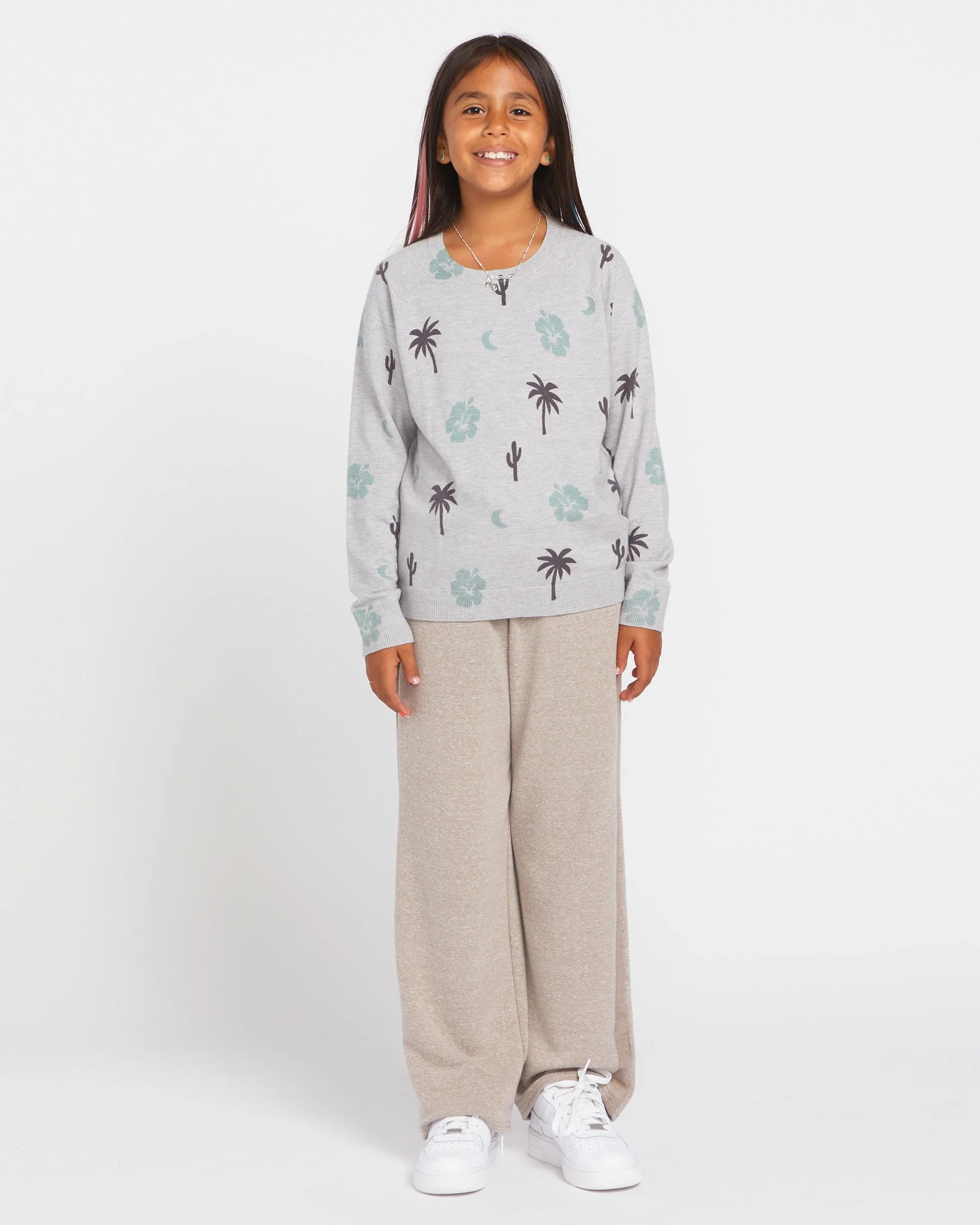 Big Girls Moondazed Sweater - Light Grey sold by Volcom