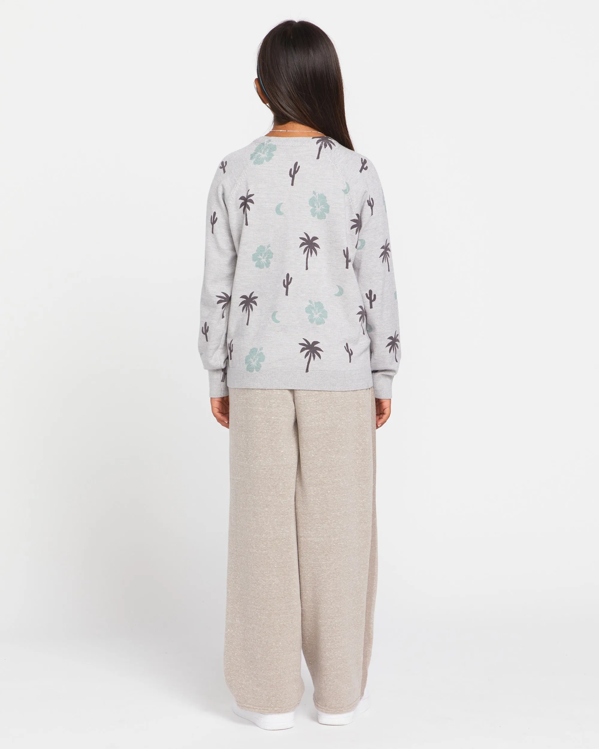Big Girls Moondazed Sweater - Light Grey sold by Volcom product image thumbnail 2