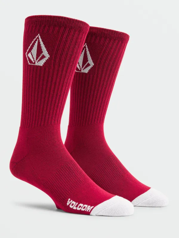 Full Stone Socks 3 Pack - Mahogany sold by Volcom
