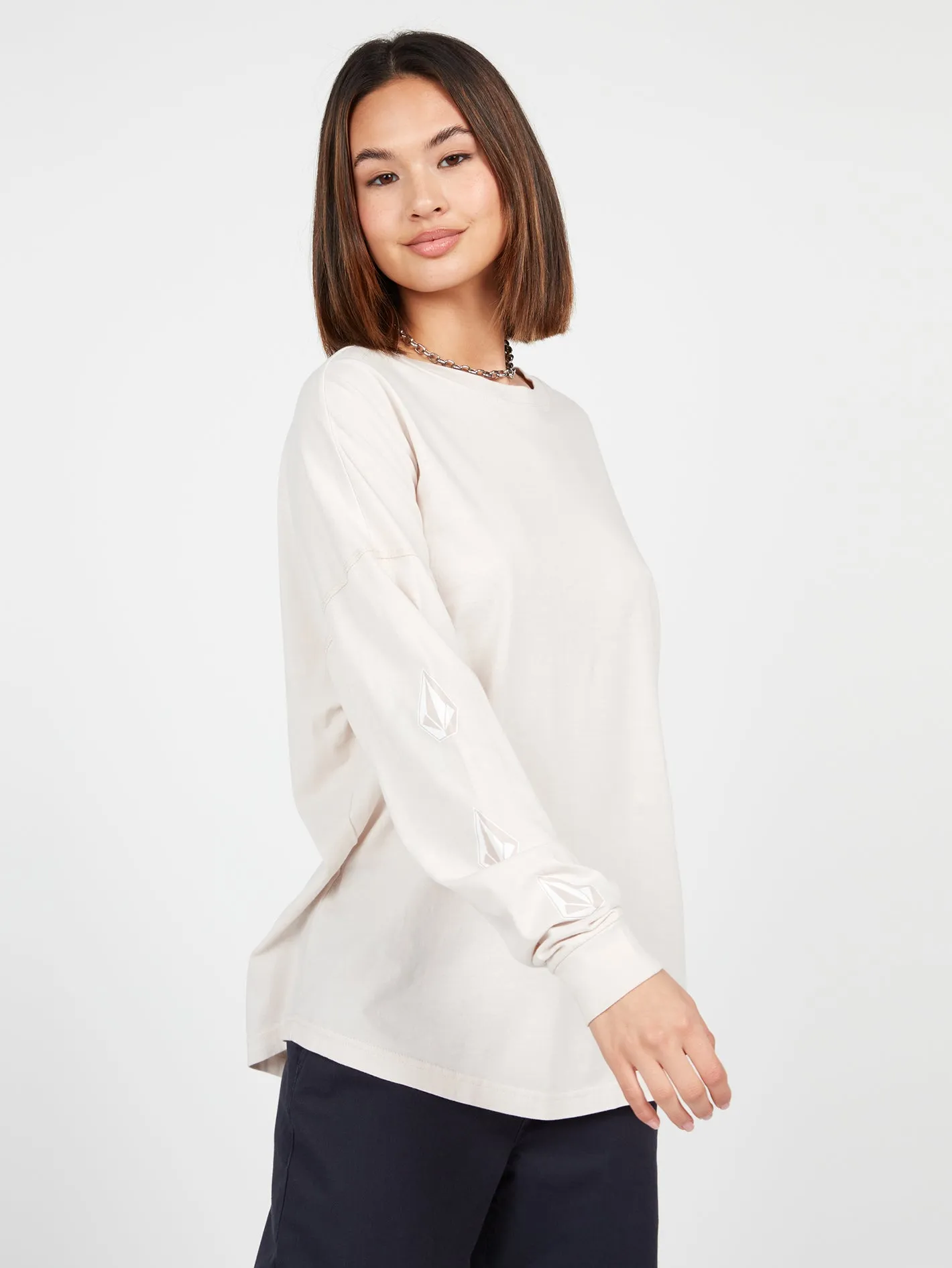 Iconic Stones Long Sleeve Tee - Ash sold by Volcom