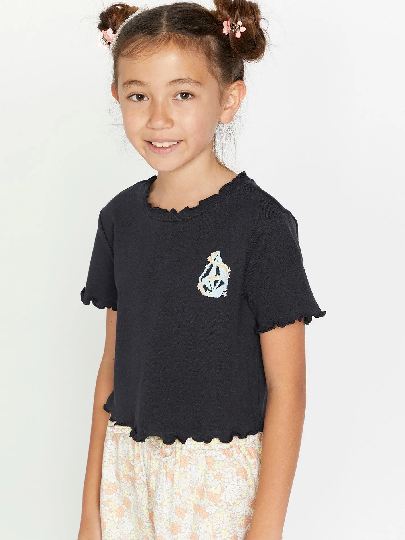 Girls 1991 Short Sleeve Shirt - Black sold by Volcom product image thumbnail 5