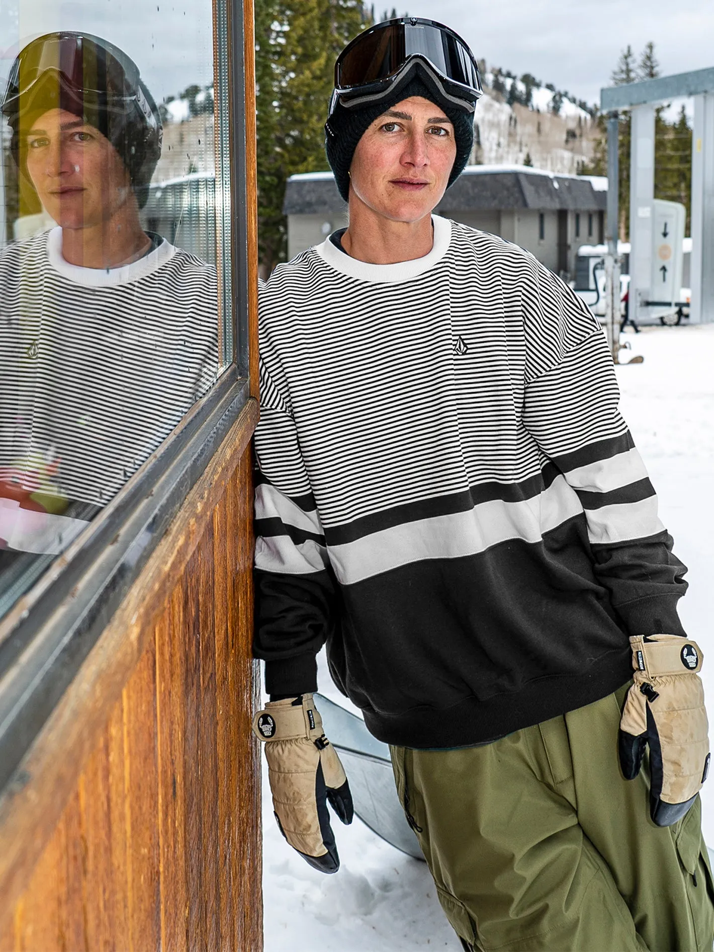 Melancon Crew Neck - Black sold by Volcom