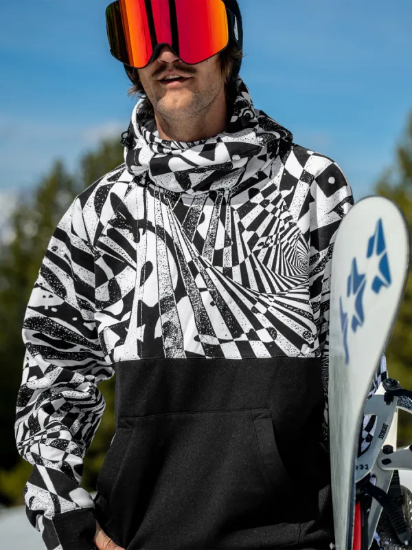 Mens Hydro Riding Hoodie - Black White sold by Volcom
