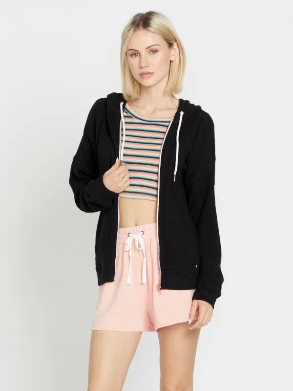 Lived in Lounge Zip Jacket - Black sold by Volcom