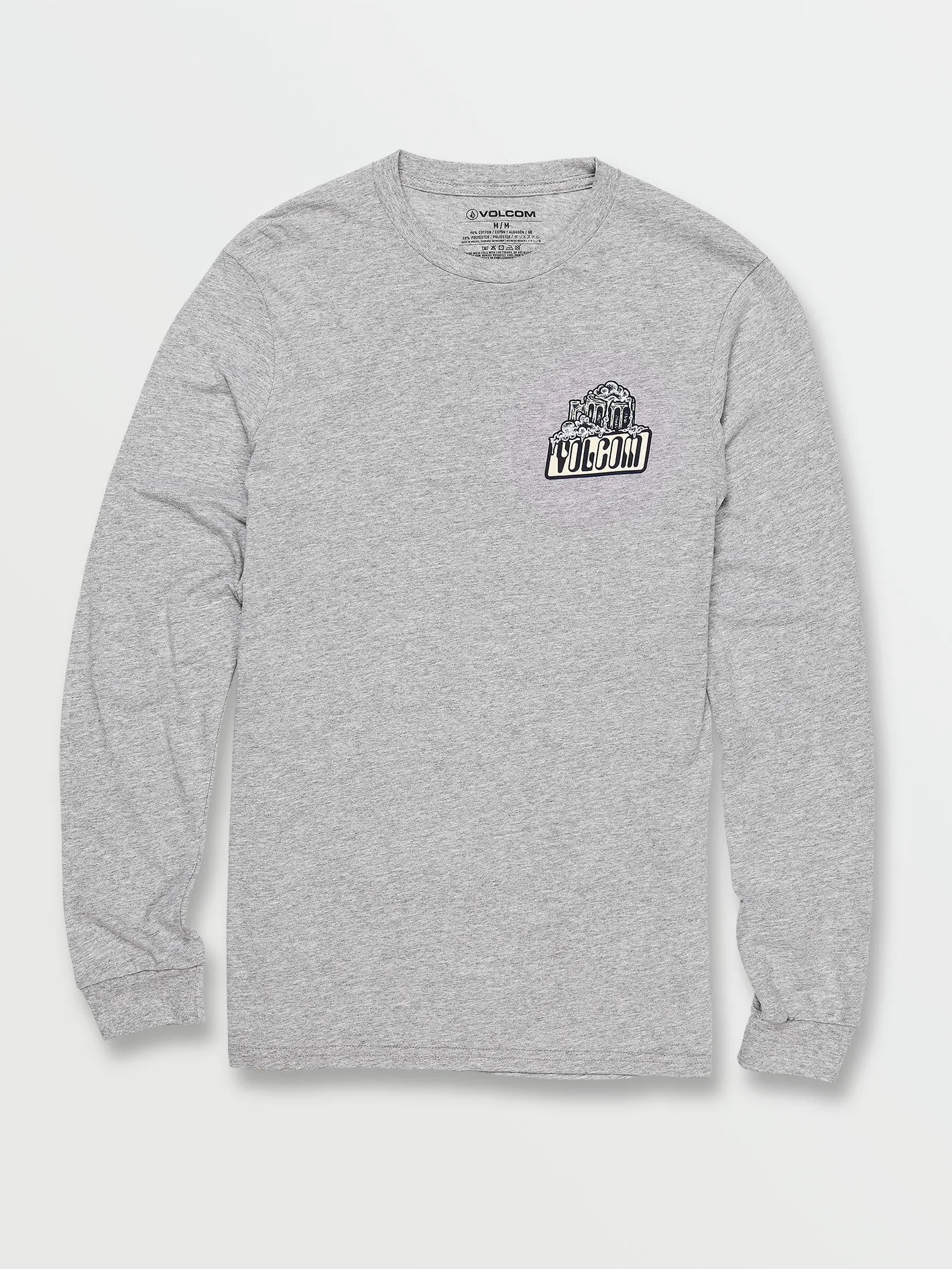 Frothy Days Long Sleeve Tee - Heather Grey sold by Volcom